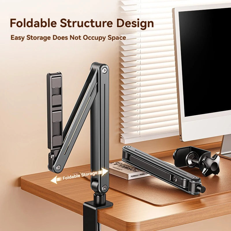 Phone Stand Long Arm Rotatable Tablet Holder for 5 to 13 Inch Tablet Smartphone Bed Desktop Lazy Holder Bracket for Ipad Support
