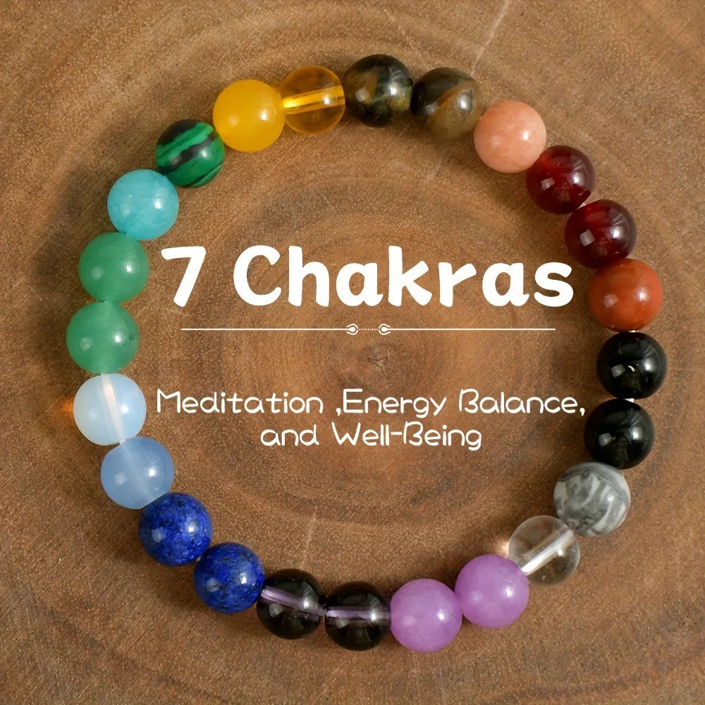 Depression Healing Crystal Beaded Bracelet Relieves Stress Anxiety Enhances Confidence Spiritual Inner Strength Jewelry Gift